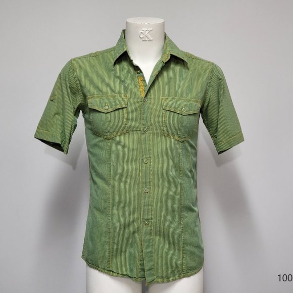 Men's Short Sleeved Collared Shirt - Picture 1 of 8